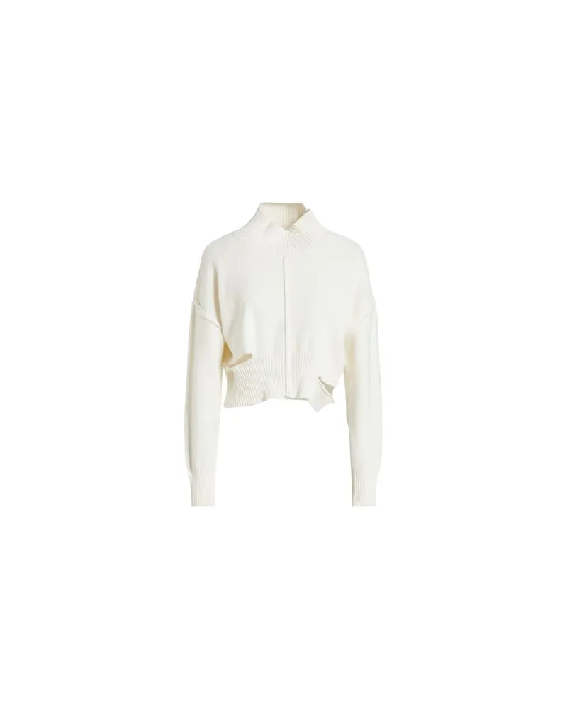Maison Margiela STRICKWAREN - Rollkragenpulloverauf YOOX.COM Cremeweiß