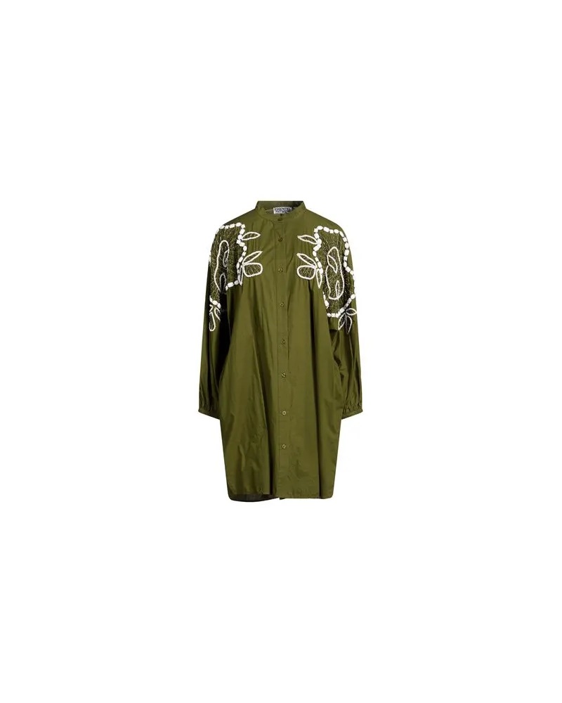 Essentiel KLEIDER - Mini-Kleiderauf YOOX.COM Militärgrün