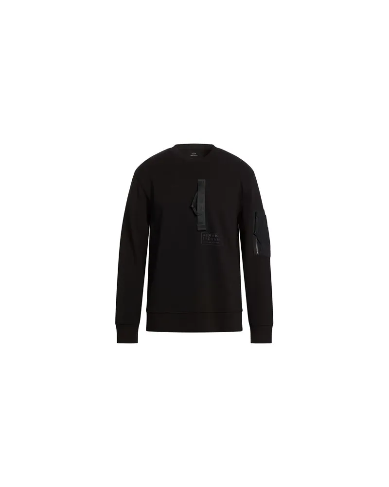 Armani Exchange TOPS - Sweatshirtsauf YOOX.COM Schwarz