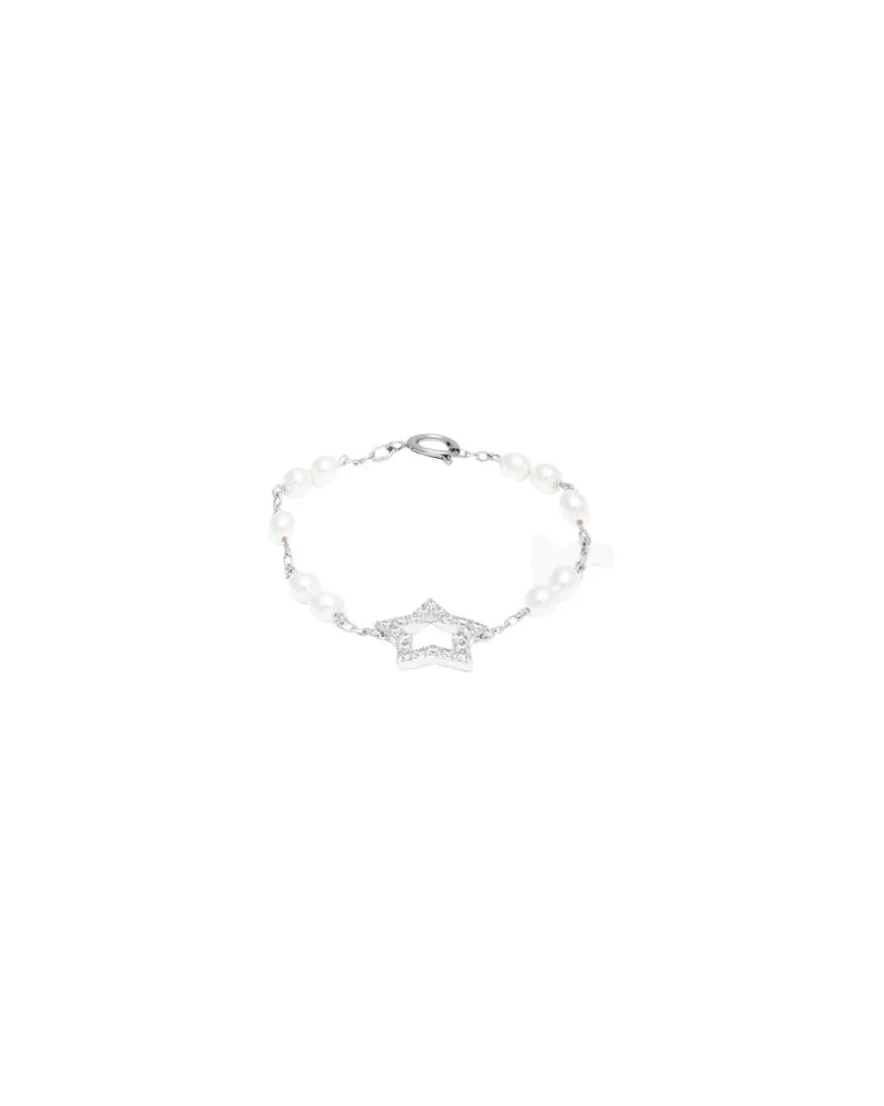 Swarovski Stella bracelet, Crystal pearls, Star, White, Rhodium plated - SCHMUCK und UHREN - Armbänderauf YOOX.COM Silber