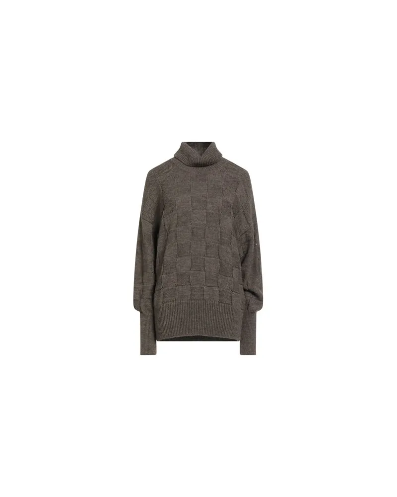 ALYSI STRICKWAREN - Rollkragenpulloverauf YOOX.COM Braun