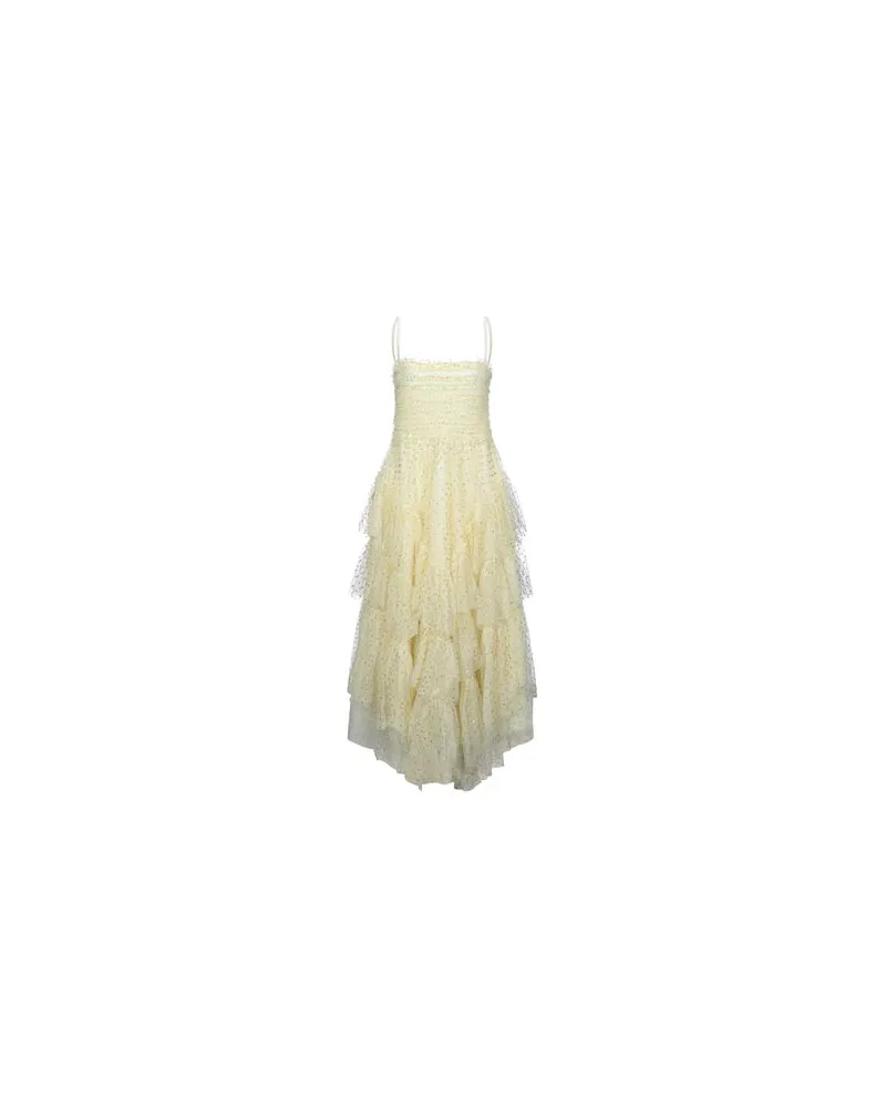 RED Valentino KLEIDER - Maxi-Kleiderauf YOOX.COM Gelb