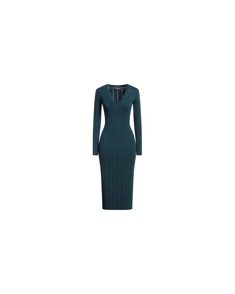 Elisabetta Franchi KLEIDER - Midi-Kleiderauf YOOX.COM Aquamarin
