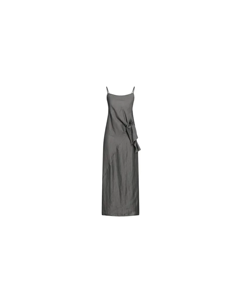 ALYSI KLEIDER - Maxi-Kleiderauf YOOX.COM Braungrau