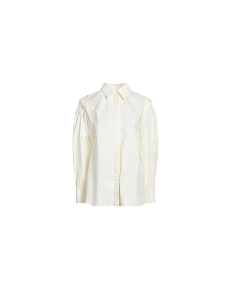 Alberta Ferretti TOPS - Hemdenauf YOOX.COM Cremeweiß