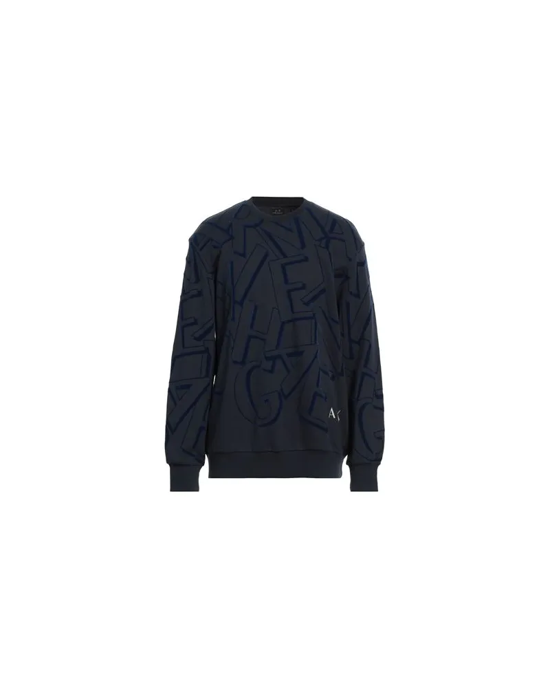 Armani Exchange TOPS - Sweatshirtsauf YOOX.COM Nachtblau