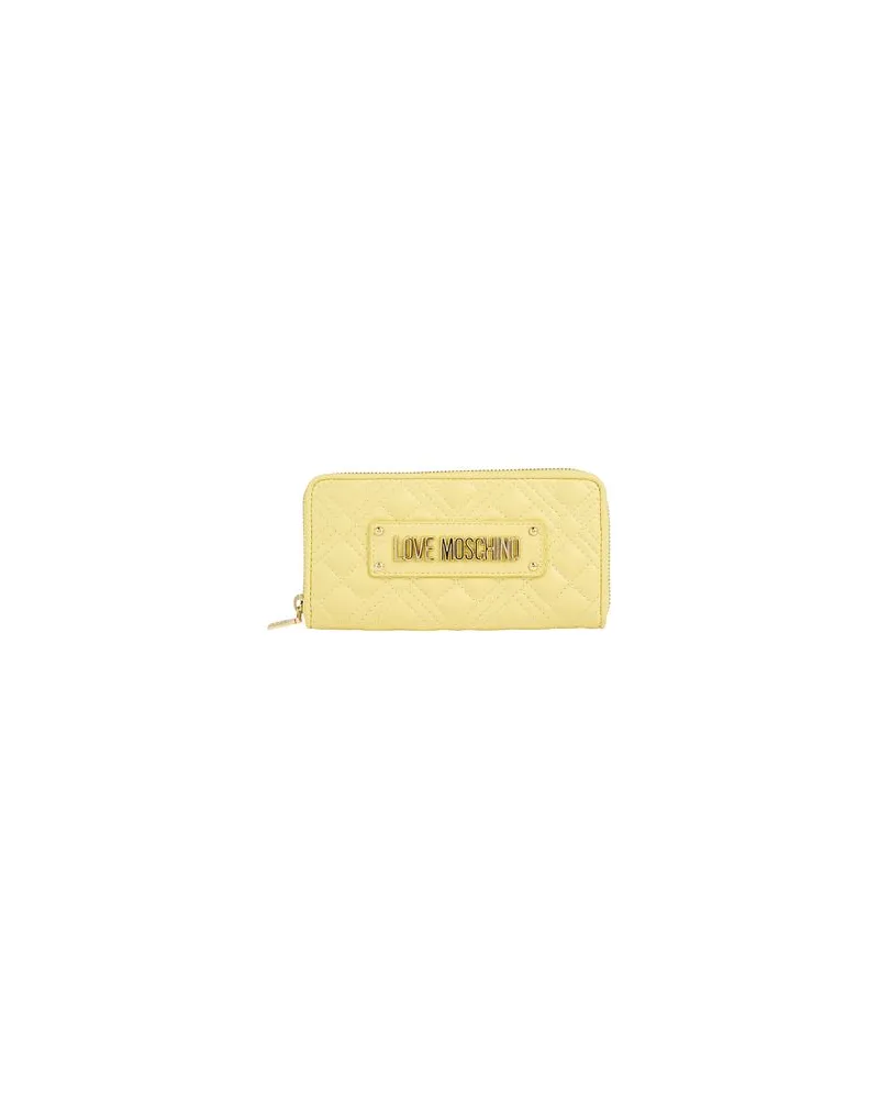Moschino Kleinlederwaren - Brieftaschenauf YOOX.COM Pastellgelb