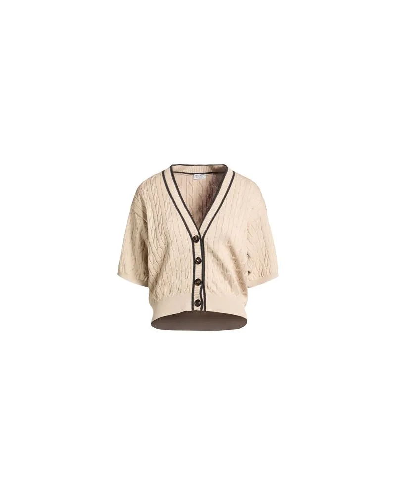 Brunello Cucinelli STRICKWAREN - Strickjackenauf YOOX.COM Sand