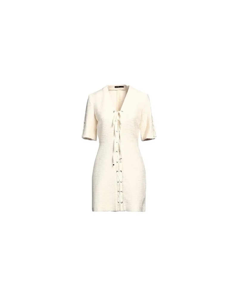 Maje KLEIDER - Mini-Kleiderauf YOOX.COM Cremeweiß