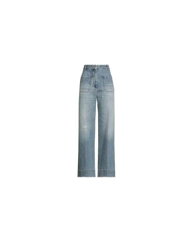 Victoria Beckham HOSEN & RÖCKE - Jeanshosenauf YOOX.COM Blau