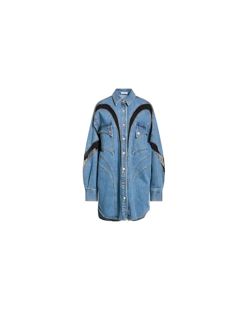 Thierry Mugler TOPS - Jeanshemdenauf YOOX.COM Blau