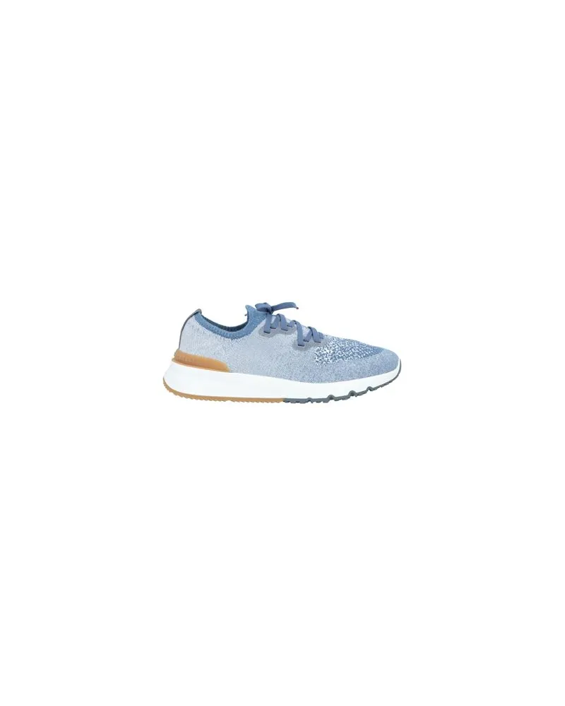 Brunello Cucinelli SCHUHE - Sneakersauf YOOX.COM Taubenblau
