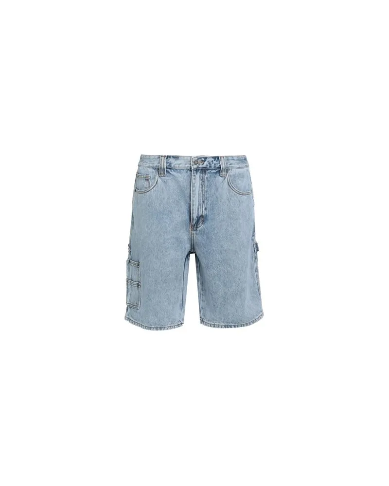 Guess HOSEN & RÖCKE - Jeansshortsauf YOOX.COM Blau