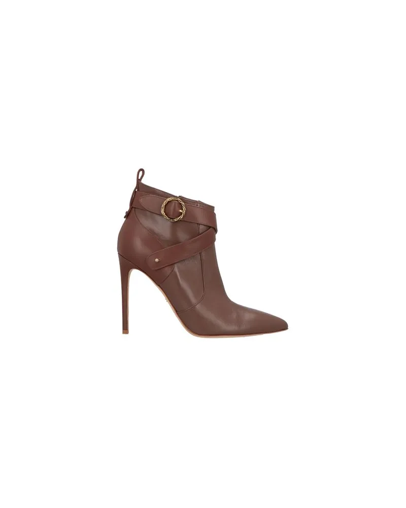 Elisabetta Franchi SCHUHE - Stiefelettenauf YOOX.COM Schokobraun