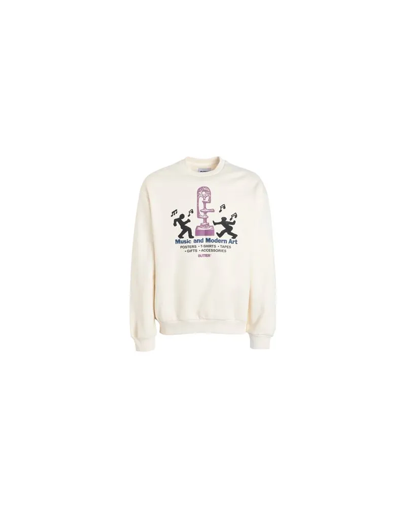 Butter Goods Gallery Crewneck Sweatshirt - Gallery Crewneck Sweatshirt - TOPS - Sweatshirtsauf YOOX.COM Cremeweiß
