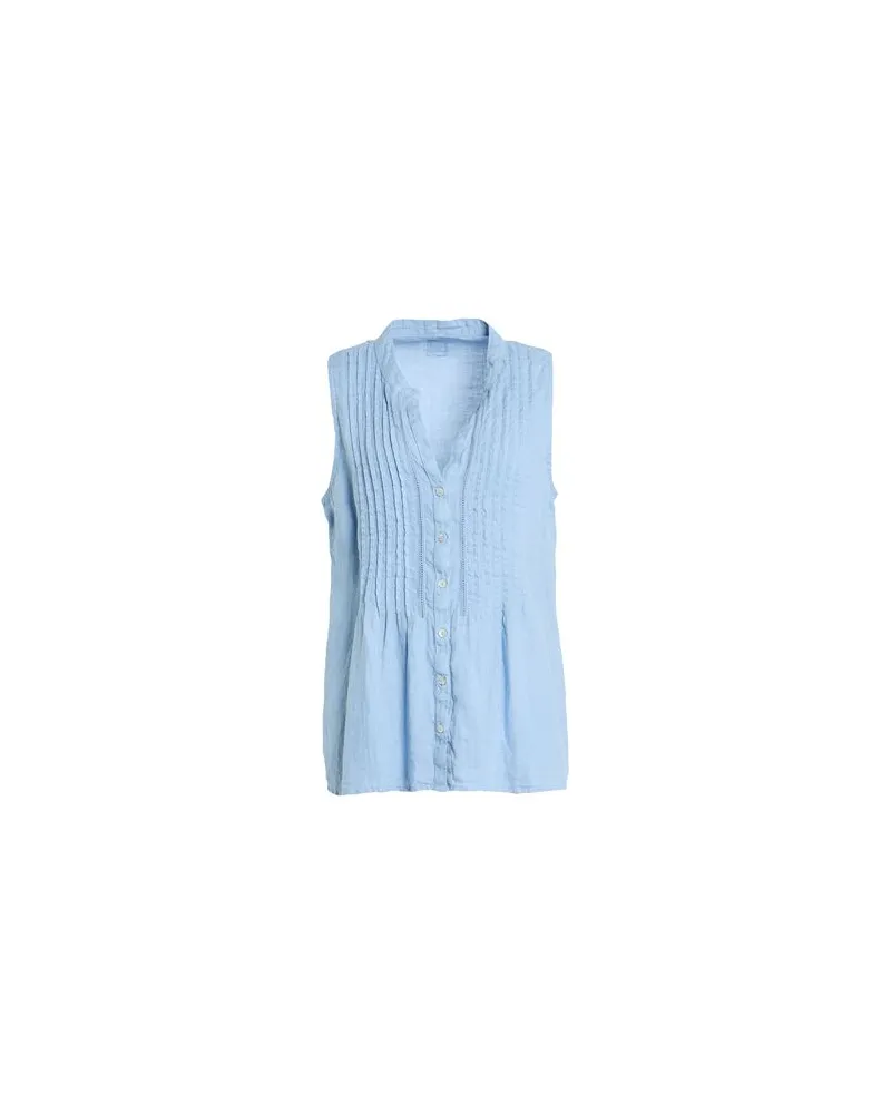 120% Lino TOPS - Hemdenauf YOOX.COM Himmelblau