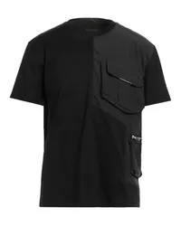 Les Hommes T-shirts Schwarz