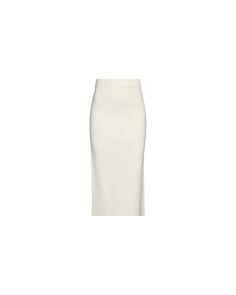Kaos HOSEN & RÖCKE - Midi-Röckeauf YOOX.COM Cremeweiß