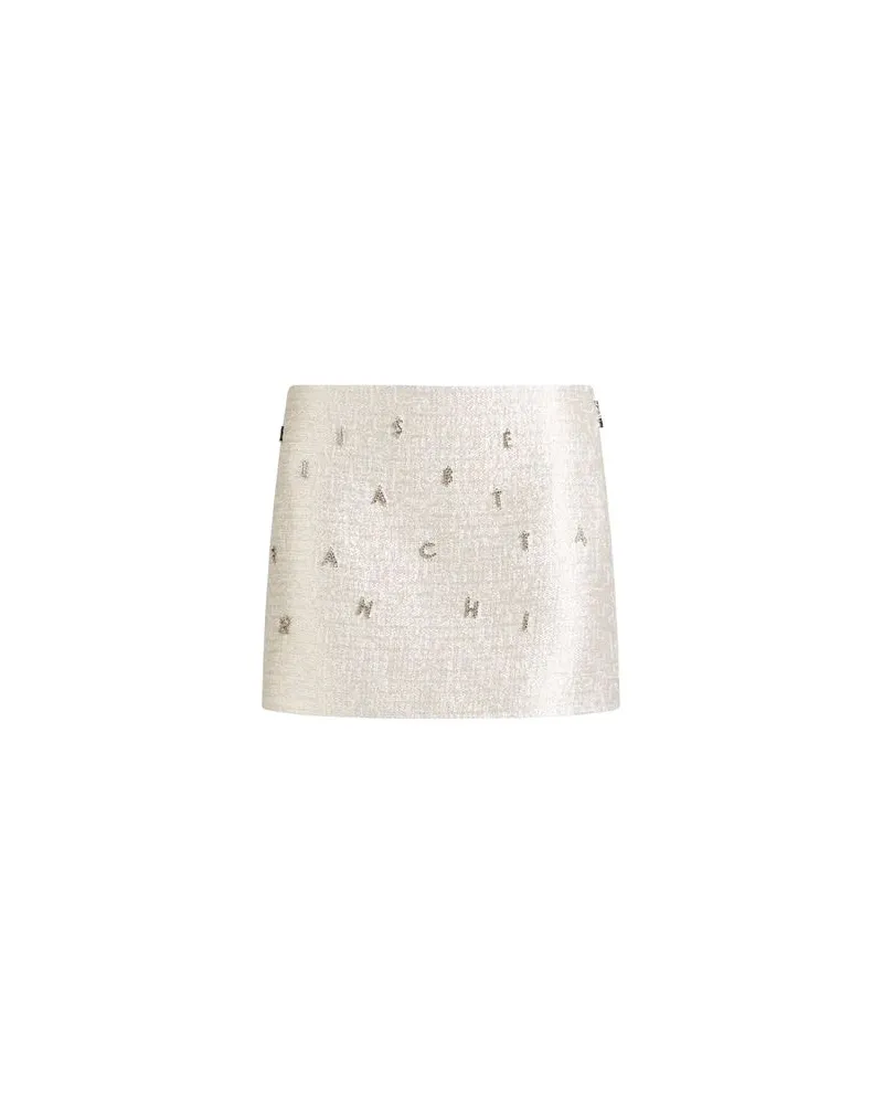 Elisabetta Franchi HOSEN & RÖCKE - Miniröckeauf YOOX.COM Silber
