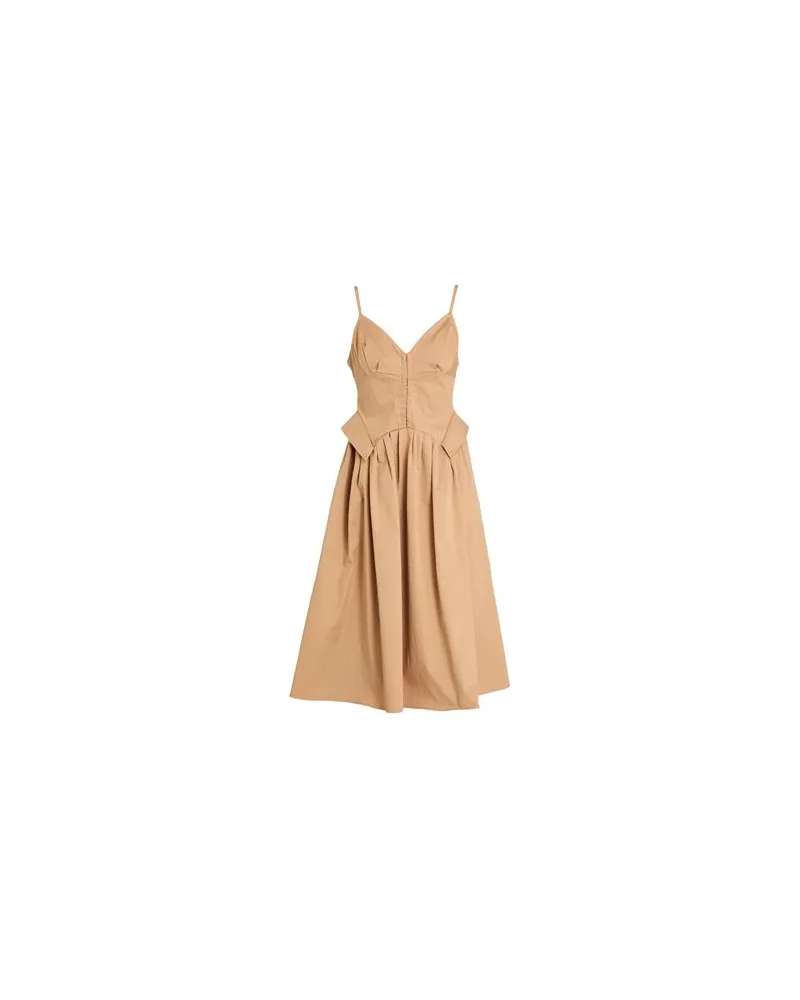 Elisabetta Franchi KLEIDER - Midi-Kleiderauf YOOX.COM Sand