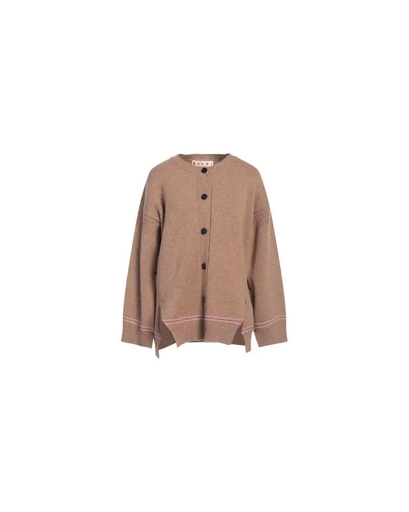 Marni STRICKWAREN - Strickjackenauf YOOX.COM Kamel