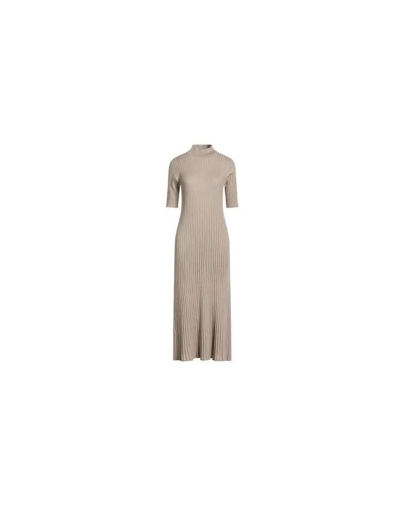Brunello Cucinelli KLEIDER - Midi-Kleiderauf YOOX.COM Maulwurfsgrau