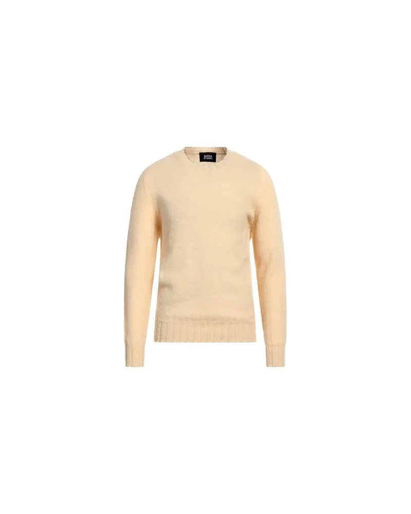 Alpha Studio STRICKWAREN - Pulloverauf YOOX.COM Beige