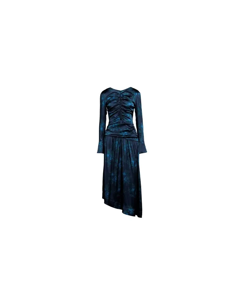 Ganni KLEIDER - Maxi-Kleiderauf YOOX.COM Marineblau