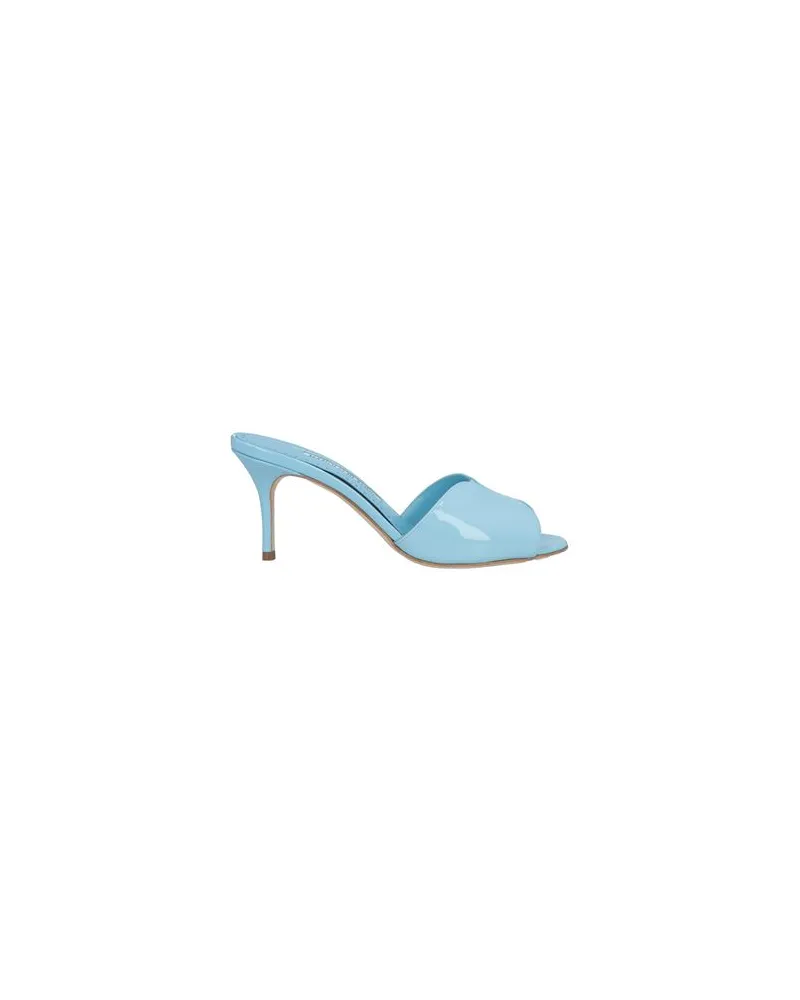 Manolo Blahnik SCHUHE - Sandalenauf YOOX.COM Himmelblau
