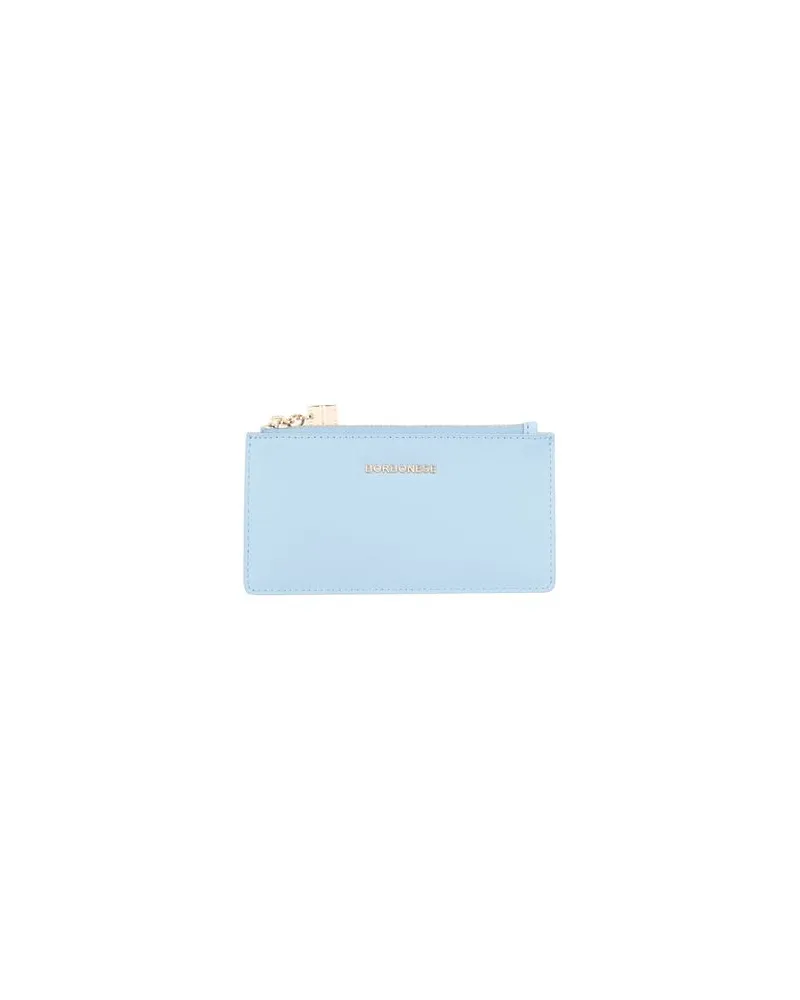 Borbonese Kleinlederwaren - Brieftaschenauf YOOX.COM Hellblau