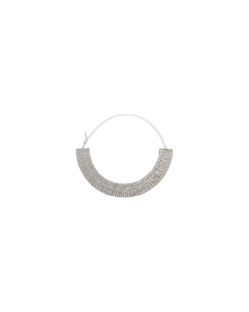 8 by Yoox RHINESTONE CHOKER  - SCHMUCK und UHREN - Halskettenauf YOOX.COM Silber