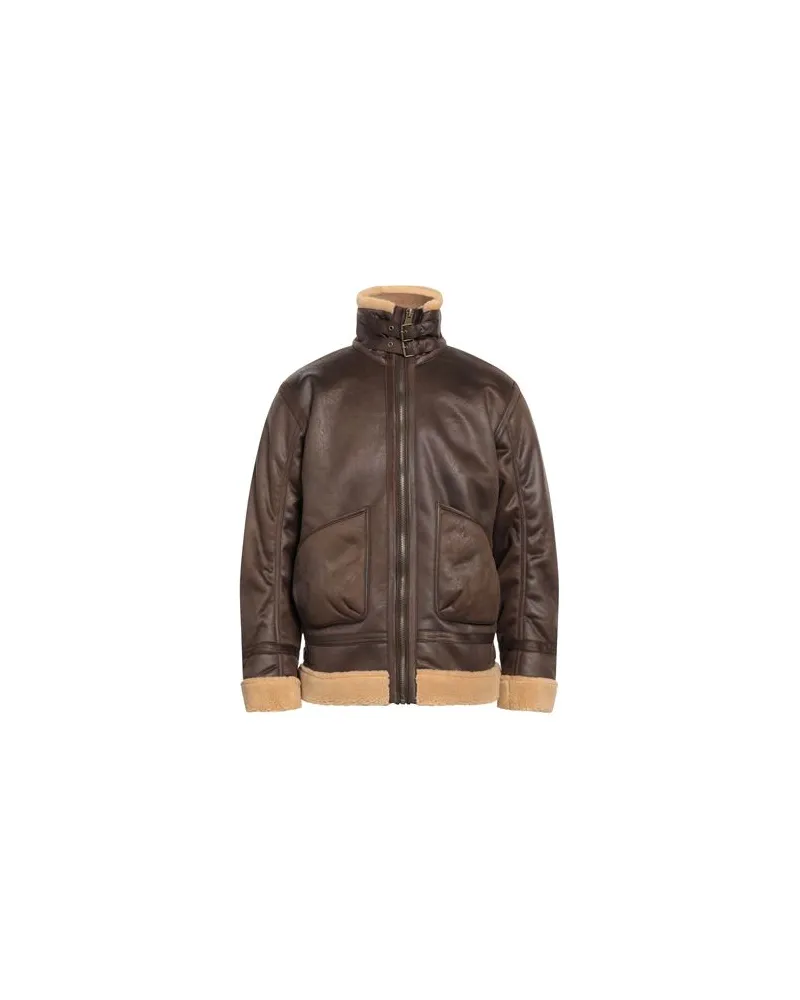 Alpha Industries JACKEN & MÄNTEL - Shearling- & Kunstfellauf YOOX.COM Braun