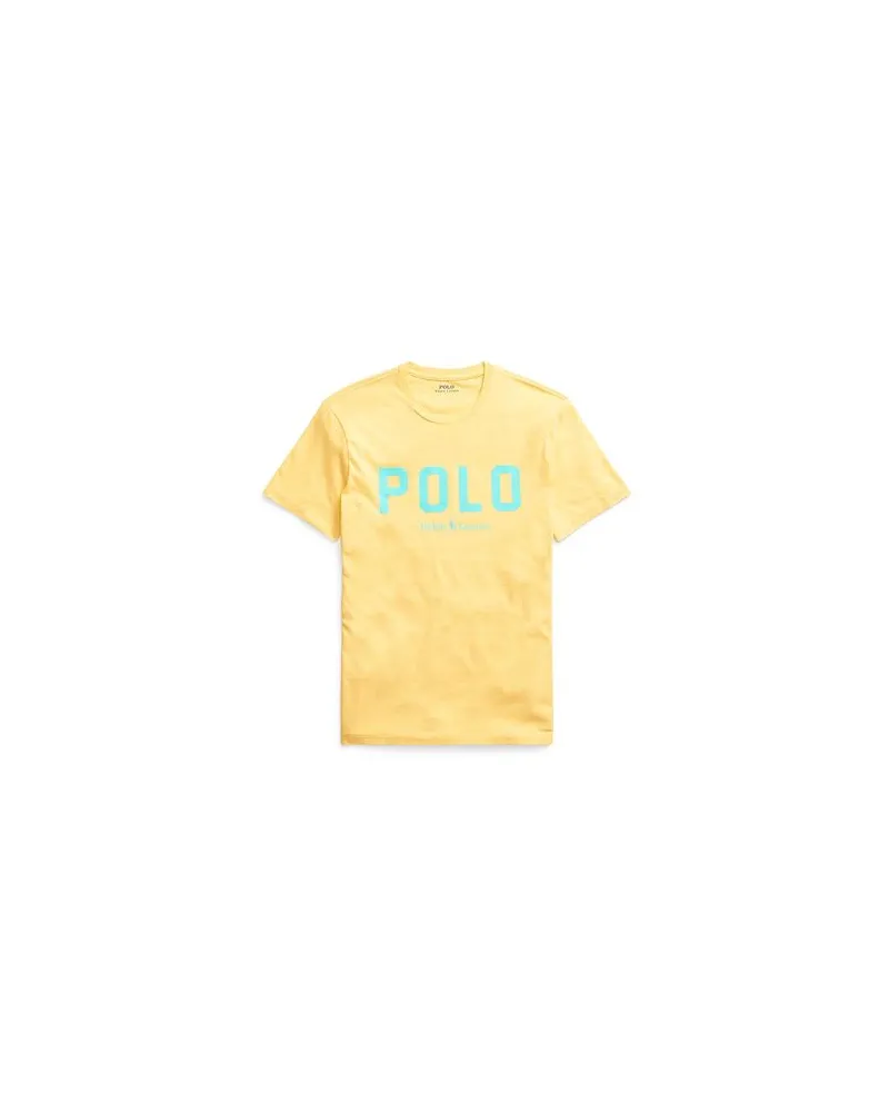 Ralph Lauren CUSTOM SLIM FIT LOGO T-SHIRT   - TOPS - T-shirtsauf YOOX.COM Gelb