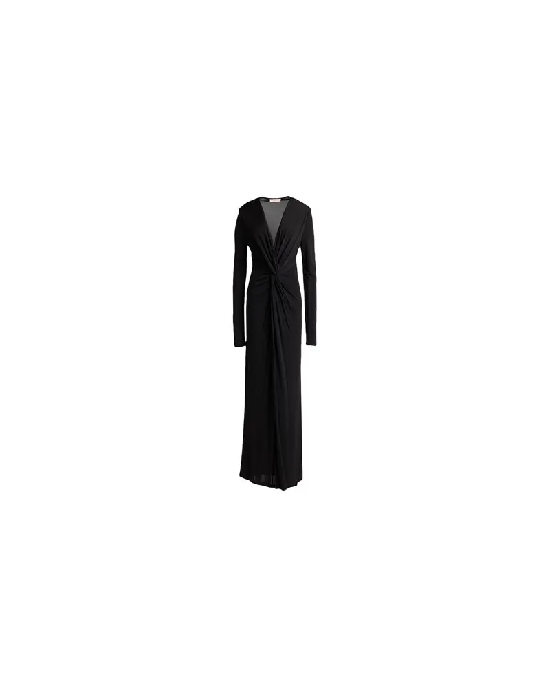 Twin-Set KLEIDER - Maxi-Kleiderauf YOOX.COM Schwarz