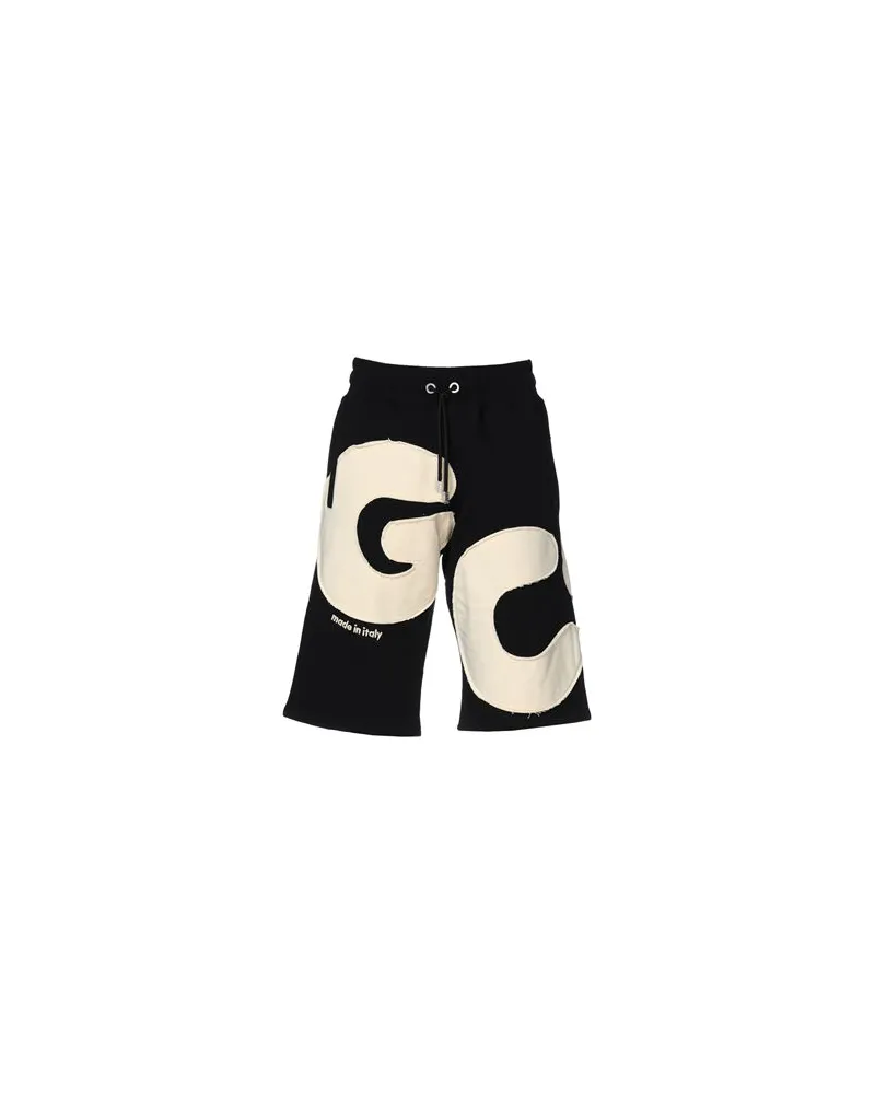 GCDS ANDY LOGO OVERSIZED SWEATSHORTS - HOSEN & RÖCKE - Shorts & Bermudashortsauf YOOX.COM Schwarz