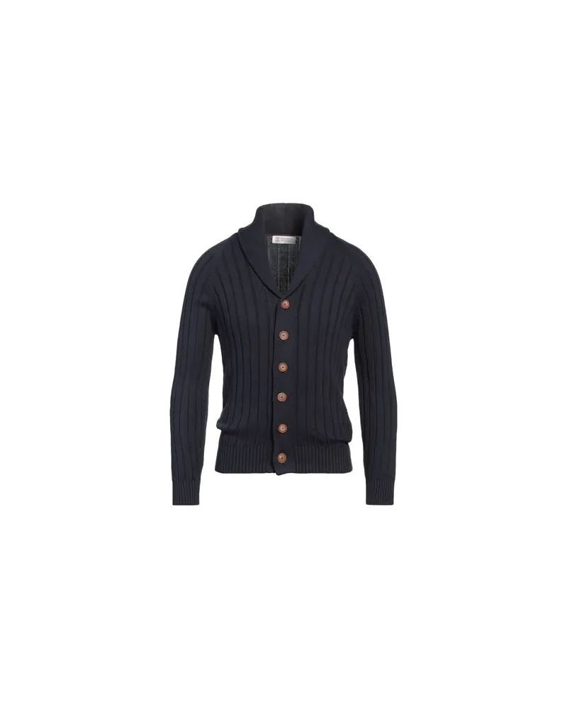 Brunello Cucinelli STRICKWAREN - Strickjackenauf YOOX.COM Nachtblau