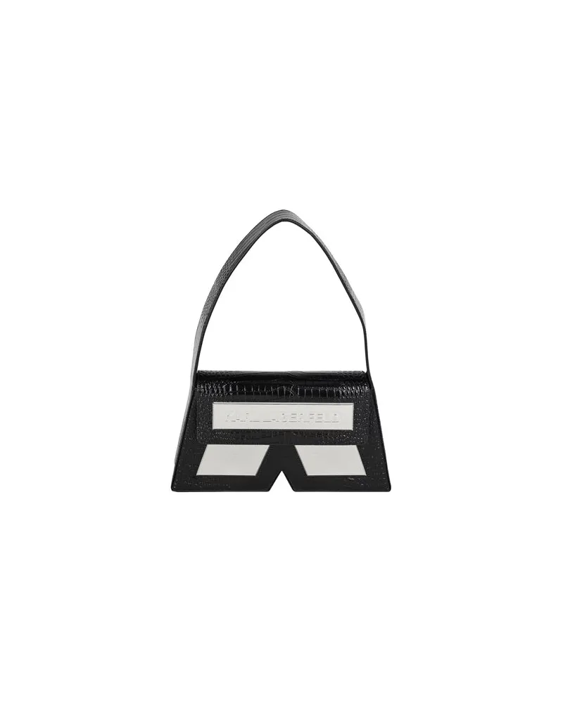 Karl Lagerfeld ICON K SHB CROC - TASCHEN - Handtaschenauf YOOX.COM Schwarz