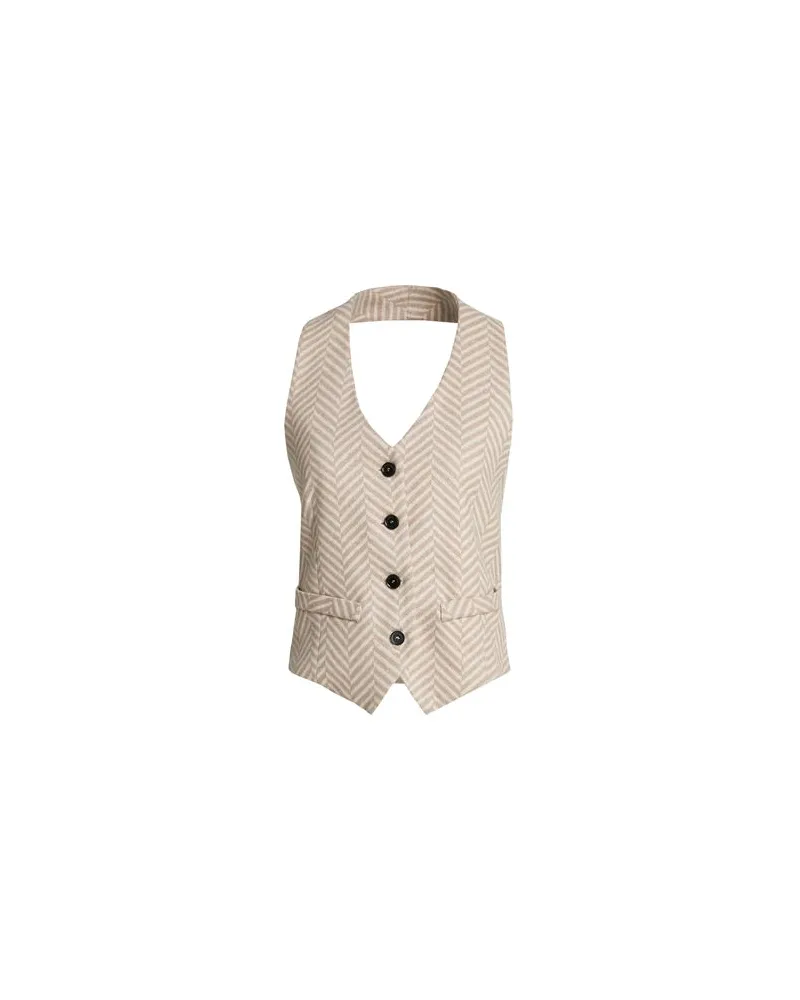 Liviana Conti ANZÜGE und CO-ORDS - Couture-Westenauf YOOX.COM Hellbraun