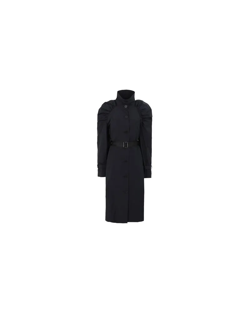 Karl Lagerfeld DRAPED TRENCH COAT  - JACKEN & MÄNTEL - Jacken, Mäntel & Trenchcoatsauf YOOX.COM Schwarz