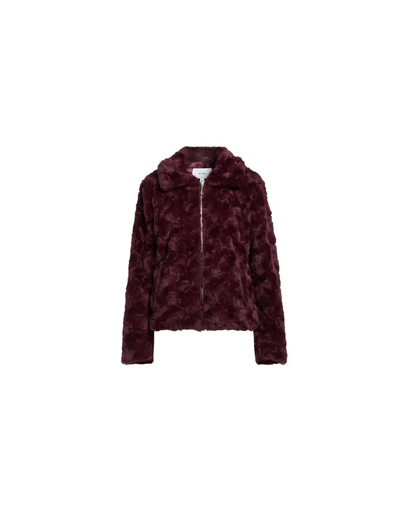 Vila JACKEN & MÄNTEL - Shearling- & Kunstfellauf YOOX.COM Bordeaux