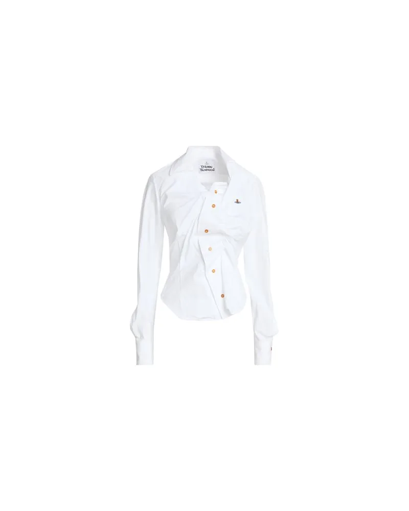 Vivienne Westwood DRUNKEN SHIRT - TOPS - Hemdenauf YOOX.COM Weiß