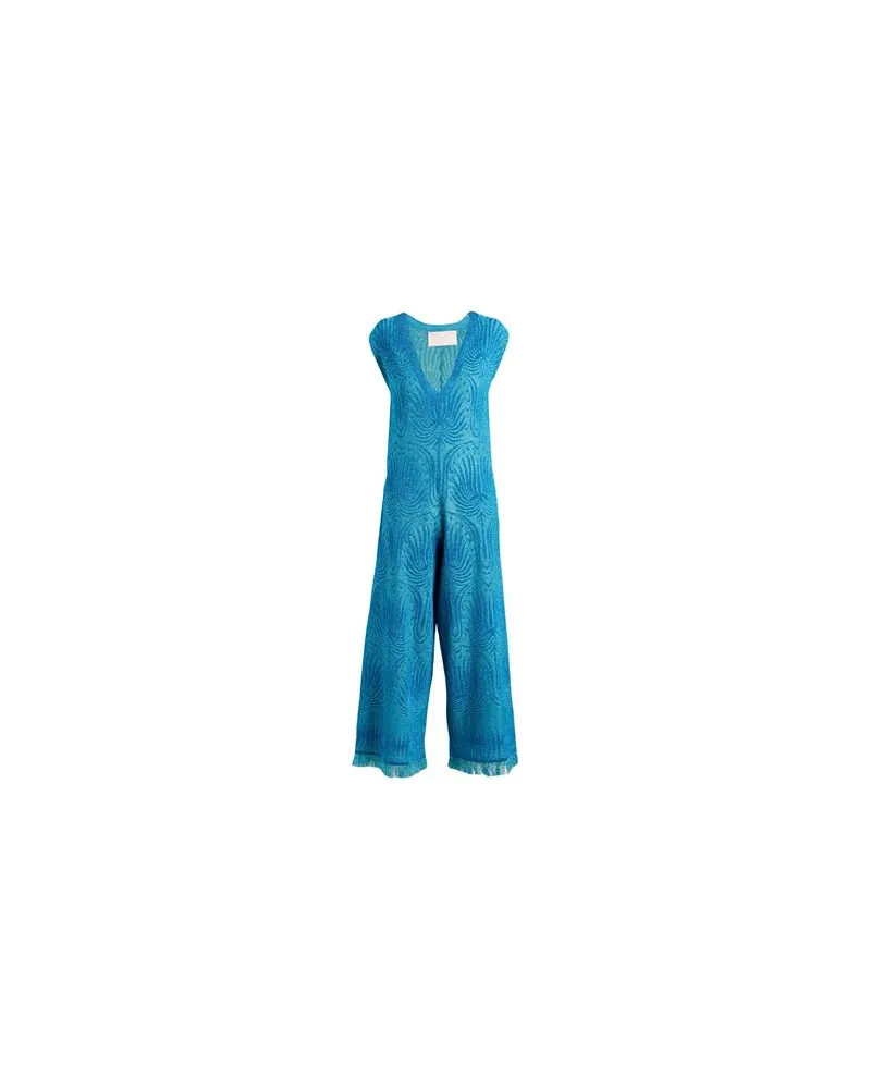 Circus Hotel OVERALLS - Jumpsuitsauf YOOX.COM Azurblau
