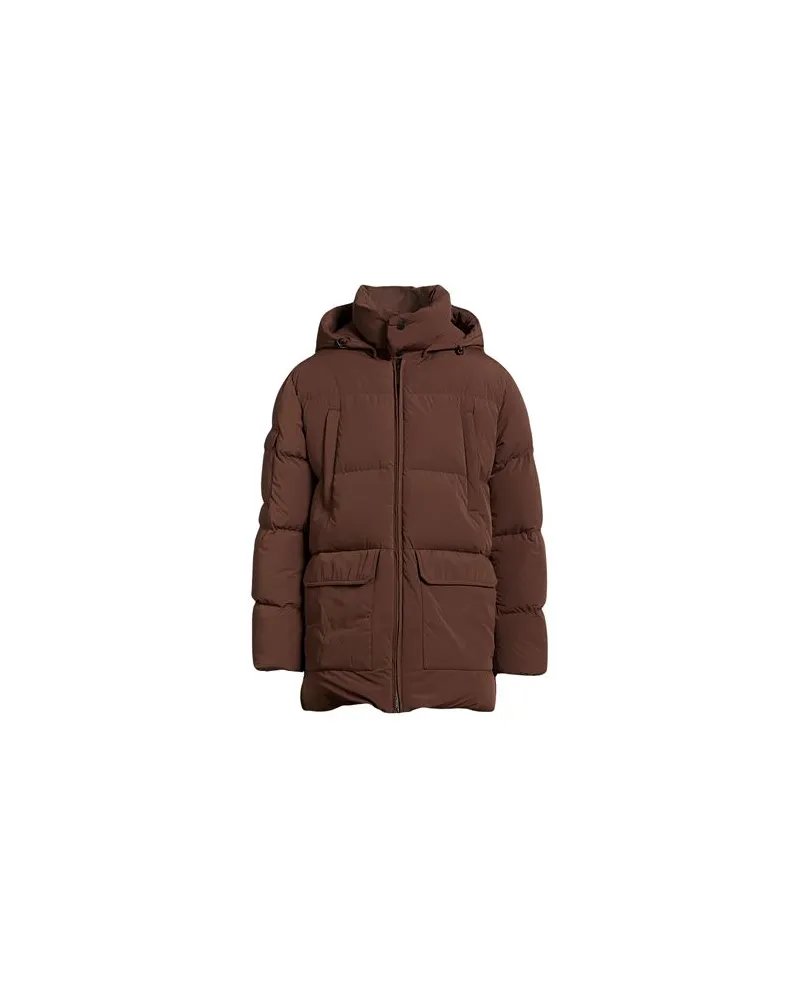 AFTER/LABEL JACKEN & MÄNTEL - Pufferjacken & Daunenjackenauf YOOX.COM Braun
