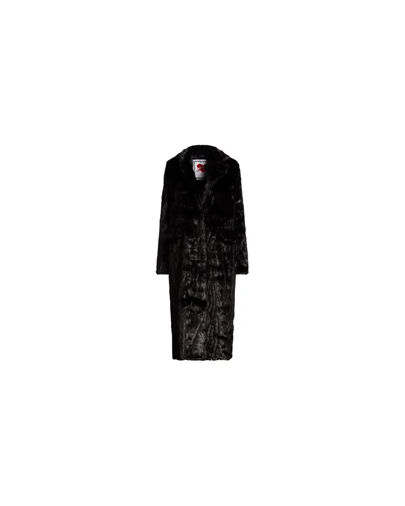 Fiorucci JACKEN & MÄNTEL - Shearling- & Kunstfellauf YOOX.COM Schwarz