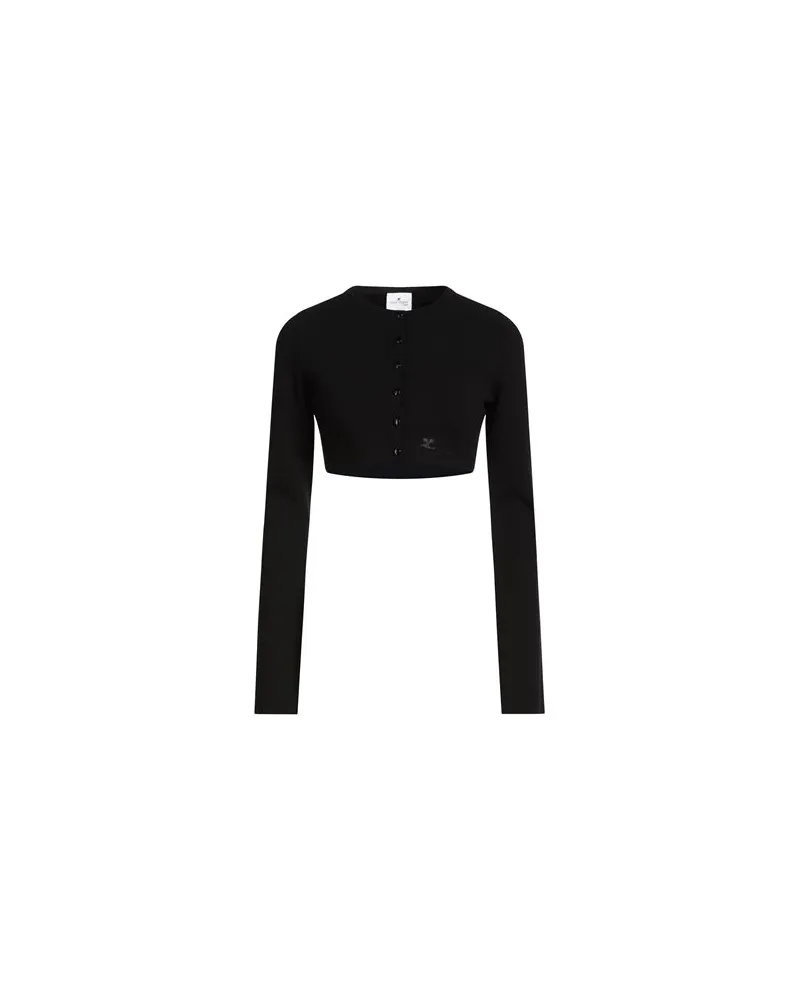 Courrèges STRICKWAREN - Strickjackenauf YOOX.COM Schwarz