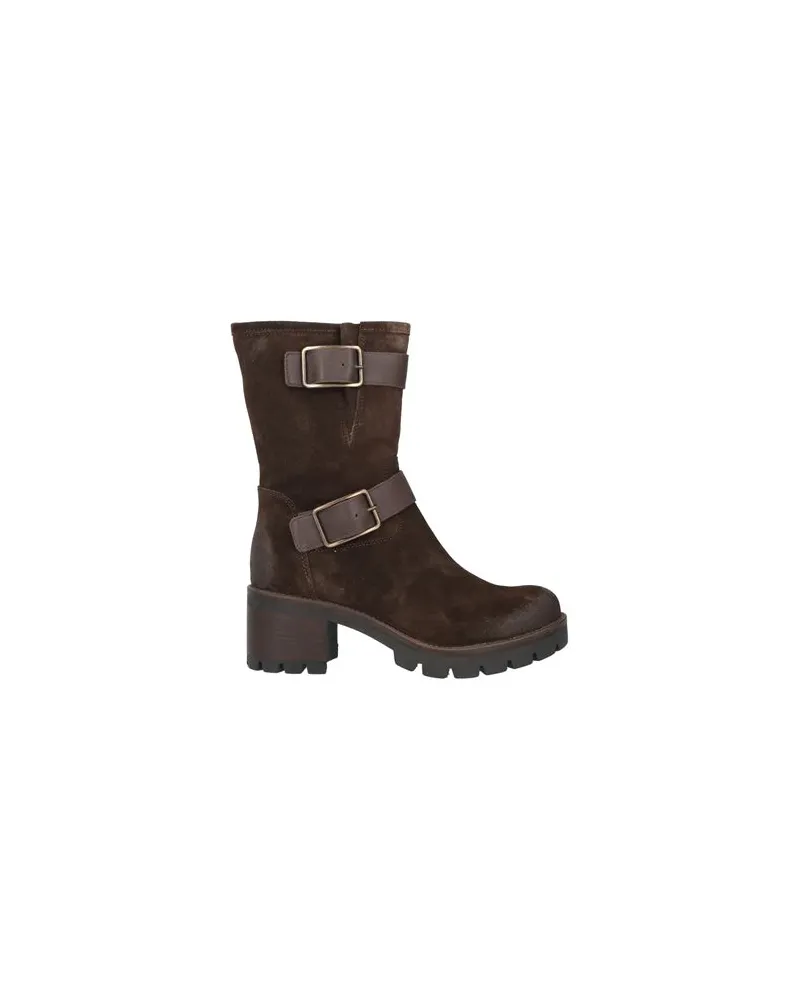 Paola Ferri SCHUHE - Stiefelettenauf YOOX.COM Dunkelbraun