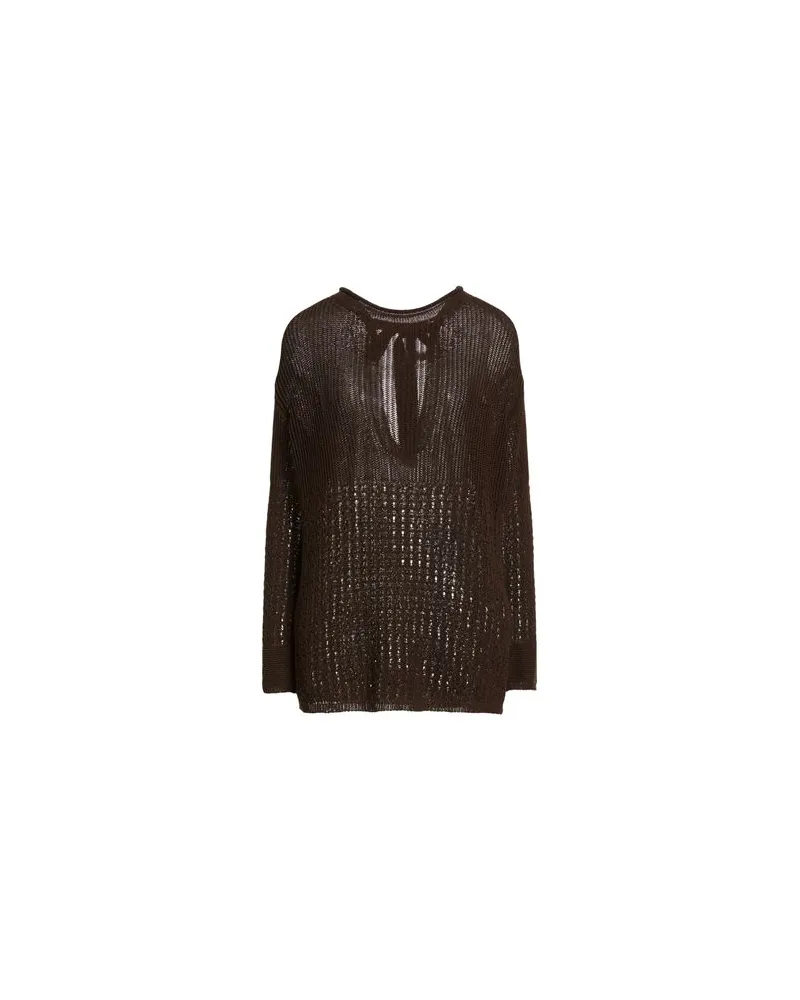 Max Mara STRICKWAREN - Pulloverauf YOOX.COM Dunkelbraun