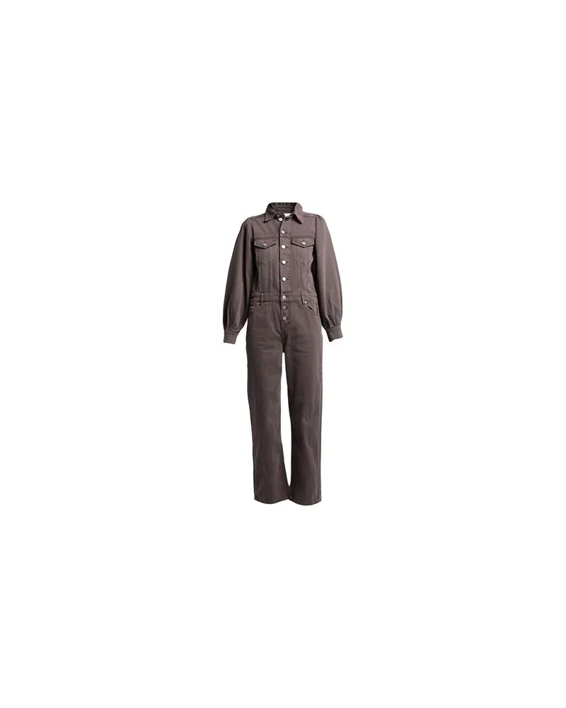 Ganni OVERALLS - Jumpsuitsauf YOOX.COM Schokobraun