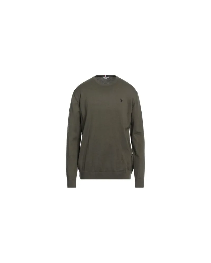 U.S. Polo Assn.  STRICKWAREN - Pulloverauf YOOX.COM Militärgrün