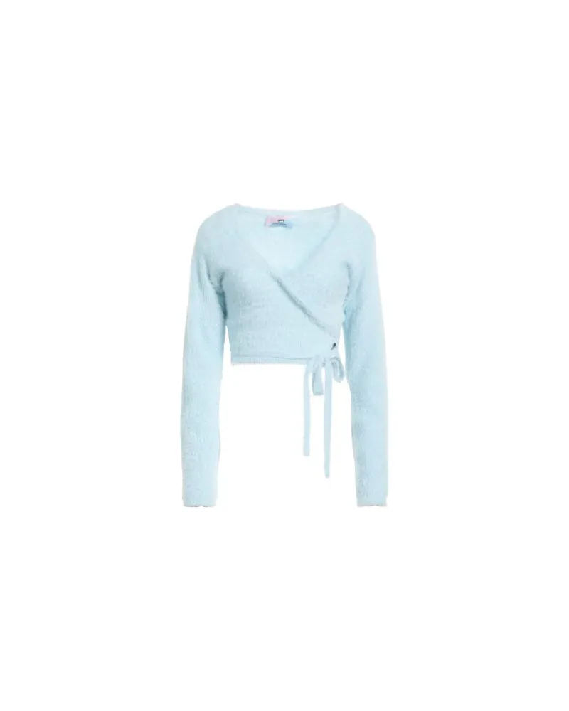 Chiara Ferragni STRICKWAREN - Wickelpulloverauf YOOX.COM Himmelblau